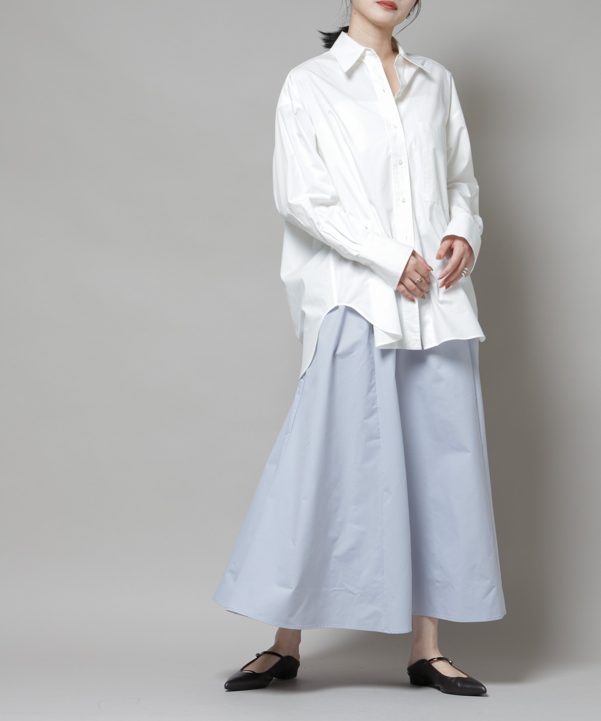 【ナノ ユニバース/nano universe】のギャザーボリュームスカート インテリア・キッズ・メンズ・レディースファッション・服の通販 founy(ファニー) 　ファッション　Fashion　レディースファッション　Fashion for Women　スカート　Skirts　ウォッシャブル　Machine Washable　バランス　Balance, Style Balance　フィット　Fit, Slim Fit　ポケット　Pocket, Pocket Detail　ロング　Long, Long-Length　アウトレット　Outlet / Clearance　2025年　2025　2025-2026秋冬・A/W　Autumn/Winter 2025–26 AW25–26　ブルーグレー5|ID: prp329100004833393 ipo3291000000035197339