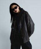 【ジーナシス/JEANASiS】のフェイクレザ-ブルゾン 人気、トレンドファッション・服の通販 founy(ファニー) ファッション Fashion レディースファッション Fashion for Women アウター Coat / Outerwear Collection ブルゾンジャケット・スポーティアウター Blouson Jackets おすすめ Recommended / Our Picks インナー Innerwear ショート Short, Short Length シンプル Simple, Minimal スウェット / スエット Sweatshirt, Sweatwear フェイクレザー Faux Leather, PU Leather ブルゾン Blouson, Bomber Jacket ルーズ Loose, Oversized ワーク Workwear, Utility Style thumbnail ブラウン|ID: prp329100004833396 ipo3291000000035197384