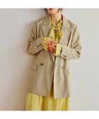 【ミスティ ウーマン/mysty woman】のピークドラペルジャケット 人気、トレンドファッション・服の通販 founy(ファニー) ファッション Fashion レディースファッション Fashion for Women アウター Coat / Outerwear Collection レディースジャケット・軽アウター Jackets カットソー Cut and Sewn Top ジャケット Jacket, Outerwear スウェット / スエット Sweatshirt, Sweatwear セットアップ Set-Up, Coordinated Outfit セレモニー Ceremony デニム Denim, Jeans Material 定番 Standard, Basic Item thumbnail ベージュチェック|ID: prp329100004833398 ipo3291000000035197395