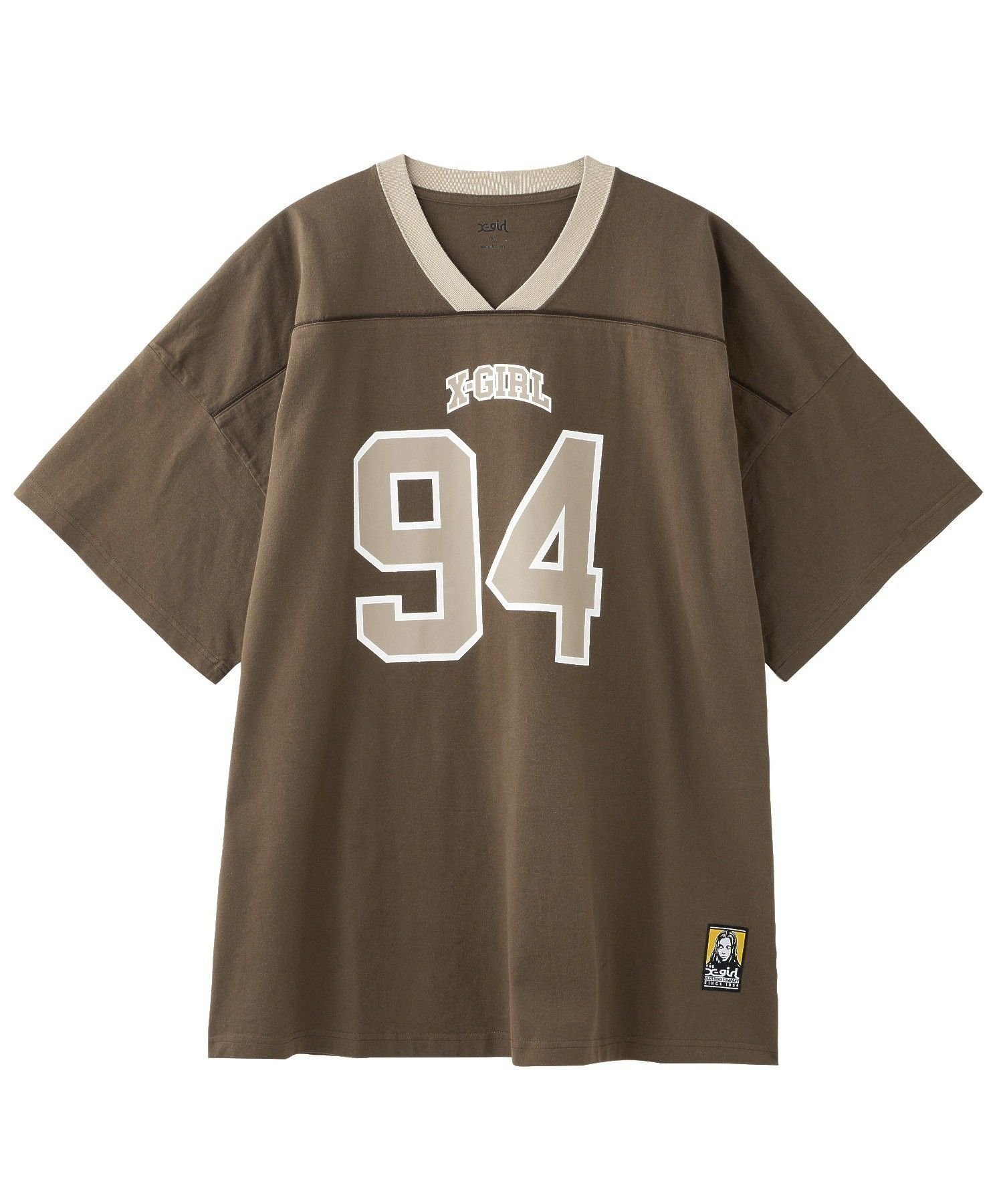 【エックスガール/X-girl】のNUMBERING S/S BIG TEE DRESS インテリア・キッズ・メンズ・レディースファッション・服の通販 founy(ファニー) 　ファッション　Fashion　レディースファッション　Fashion for Women　ワンピース　Dresses　フォーマル・パーティードレス・結婚式用ドレス　Elegant & Casual Dresses　今季　This Season, Current Season　ビッグ　Big, Oversized　プリント　Print, Printed Pattern　ロング　Long, Long-Length　S/S・春夏　SS, Spring/Summer, Warm Season　おすすめ　Recommended / Our Picks　夏　Summer　BROWN|ID: prp329100004833399 ipo3291000000035197399