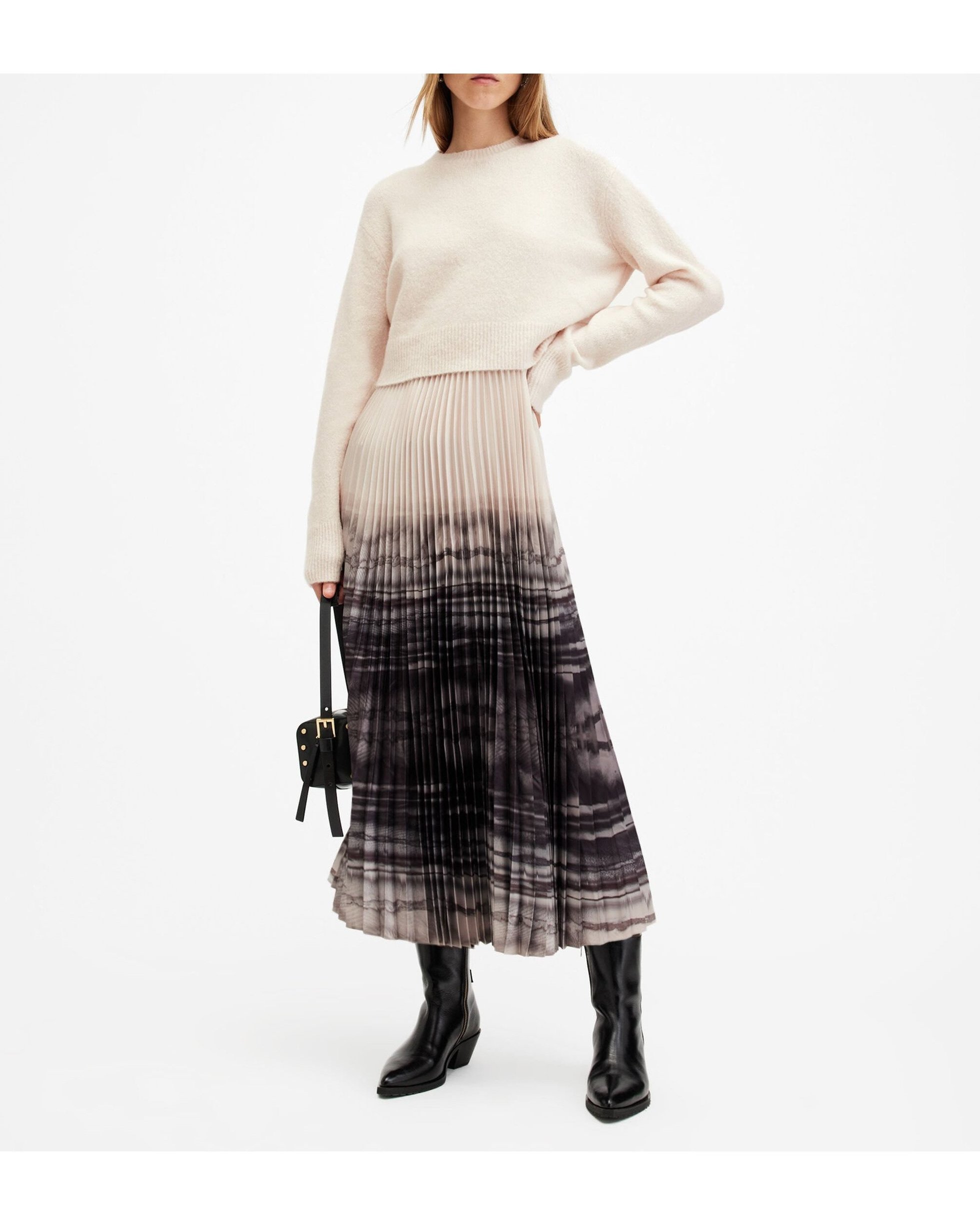 【オールセインツ/ALLSAINTS】のCELILIA PLEAT DRESS インテリア・キッズ・メンズ・レディースファッション・服の通販 founy(ファニー) 　ファッション　Fashion　レディースファッション　Fashion for Women　ワンピース　Dresses　フォーマル・パーティードレス・結婚式用ドレス　Elegant & Casual Dresses　おすすめ　Recommended / Our Picks　テクスチャー　Texture, Textured Fabric　ドレス　Dress, One-Piece　フィット　Fit, Slim Fit　プリーツ　Pleats, Pleated　マキシ　Maxi, Full Length　ラップ　Wrap, Wrap Design　リュクス　Luxury, Elegant, High-End, Chic　レギュラー　Regular, Standard Fit　長袖　Long Sleeve, Full Sleeve　CECILIA ECRU WHITE|ID: prp329100004833409 ipo3291000000035197497
