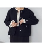 【コムサイズム/COMME CA ISM】のファンシーツイード ノーカラージャケット 人気、トレンドファッション・服の通販 founy(ファニー) ファッション Fashion レディースファッション Fashion for Women アウター Coat / Outerwear Collection レディースジャケット・軽アウター Jackets ノーカラージャケット / シンプル上品コーデ Collarless Jackets インナー Innerwear エレガント 上品 Elegant クラシカル Classical, Vintage-Inspired クロップド Cropped, Short Length クール Cool, Chic シンプル Simple, Minimal ジャケット Jacket, Outerwear ツイード Twill, Twill Weave デニム Denim, Jeans Material バランス Balance, Style Balance フロント Front, Front Design ボトム Bottoms, Lower Wear メタル Metal, Metal Parts ワイド Wide, Wide Fit thumbnail ブラック|ID: prp329100004833410 ipo3291000000035197499