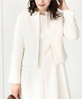 【オフオン/ofuon】のセットアップ対応 ラメツイードノーカラージャケット/WEB限定 人気、トレンドファッション・服の通販 founy(ファニー) ファッション Fashion レディースファッション Fashion for Women アウター Coat / Outerwear Collection レディースジャケット・軽アウター Jackets ノーカラージャケット / シンプル上品コーデ Collarless Jackets コンパクト Compact, Small Size 今季 This Season, Current Season ショート Short, Short Length ジャケット Jacket, Outerwear スリット Slit, Slit Detail セットアップ Set-Up, Coordinated Outfit ツイード Twill, Twill Weave 人気 Popular, Best Seller フロント Front, Front Design |ID:prp329100004833421