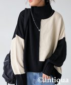 【アンティカ/antiqua】のantiqua アンティカ ハイネック ニット レディース 無地 長袖 PN-00432 人気、トレンドファッション・服の通販 founy(ファニー) ファッション Fashion レディースファッション Fashion for Women トップス・カットソー Cut & Sew Tops ニット Knit Tops & Sweaters インナー Innerwear オレンジ Orange タートルネック Turtleneck, High Neck トレンド Trend, Trending Now 定番 Standard, Basic Item 長袖 Long Sleeve, Full Sleeve ハイネック High Neck, Mock Neck パープル Purple, Violet 無地 Plain, Solid Color ラウンド Round, Round Neck リラックス Relax, Relaxed Fit ワイド Wide, Wide Fit エレガント 上品 Elegant thumbnail 04 ブラック×ベージュ|ID: prp329100004833424 ipo3291000000035197624