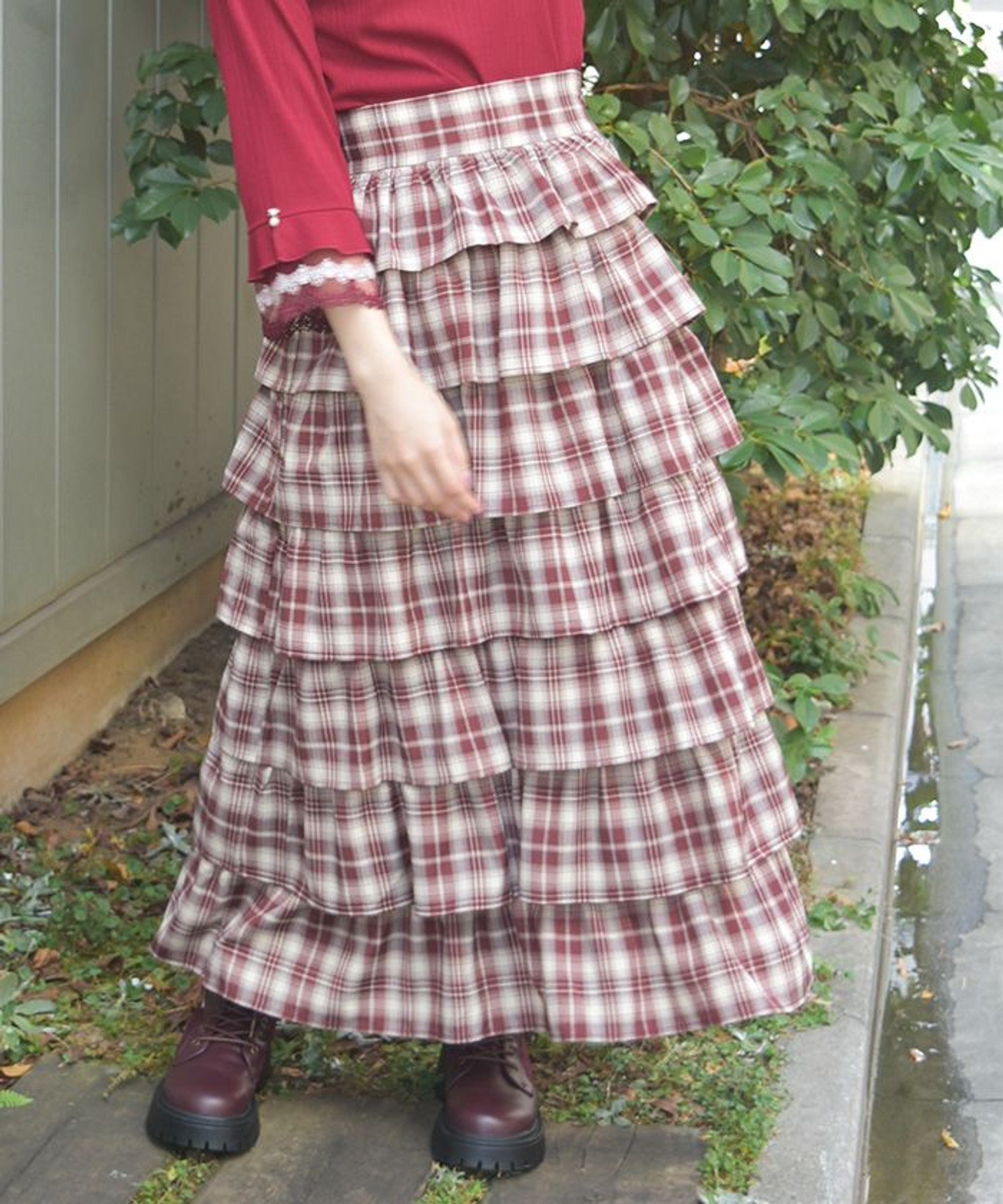 【アクシーズファム/axes femme】のチェック柄ティアードスカート インテリア・キッズ・メンズ・レディースファッション・服の通販 founy(ファニー) ファッション Fashion レディースファッション Fashion for Women スカート Skirts ティアードスカート Tiered Skirts おすすめ Recommended / Our Picks ショート Short, Short Length シンプル Simple, Minimal スニーカー Sneakers, Trainers セットアップ Set-Up, Coordinated Outfit チェック Check, Plaid, Tartan ティアード Tiered, Tiered Style ティアードスカート Tiered Skirt, Flounced Skirt トレンド Trend, Trending Now 赤|ID: prp329100004833425 ipo3291000000035197623