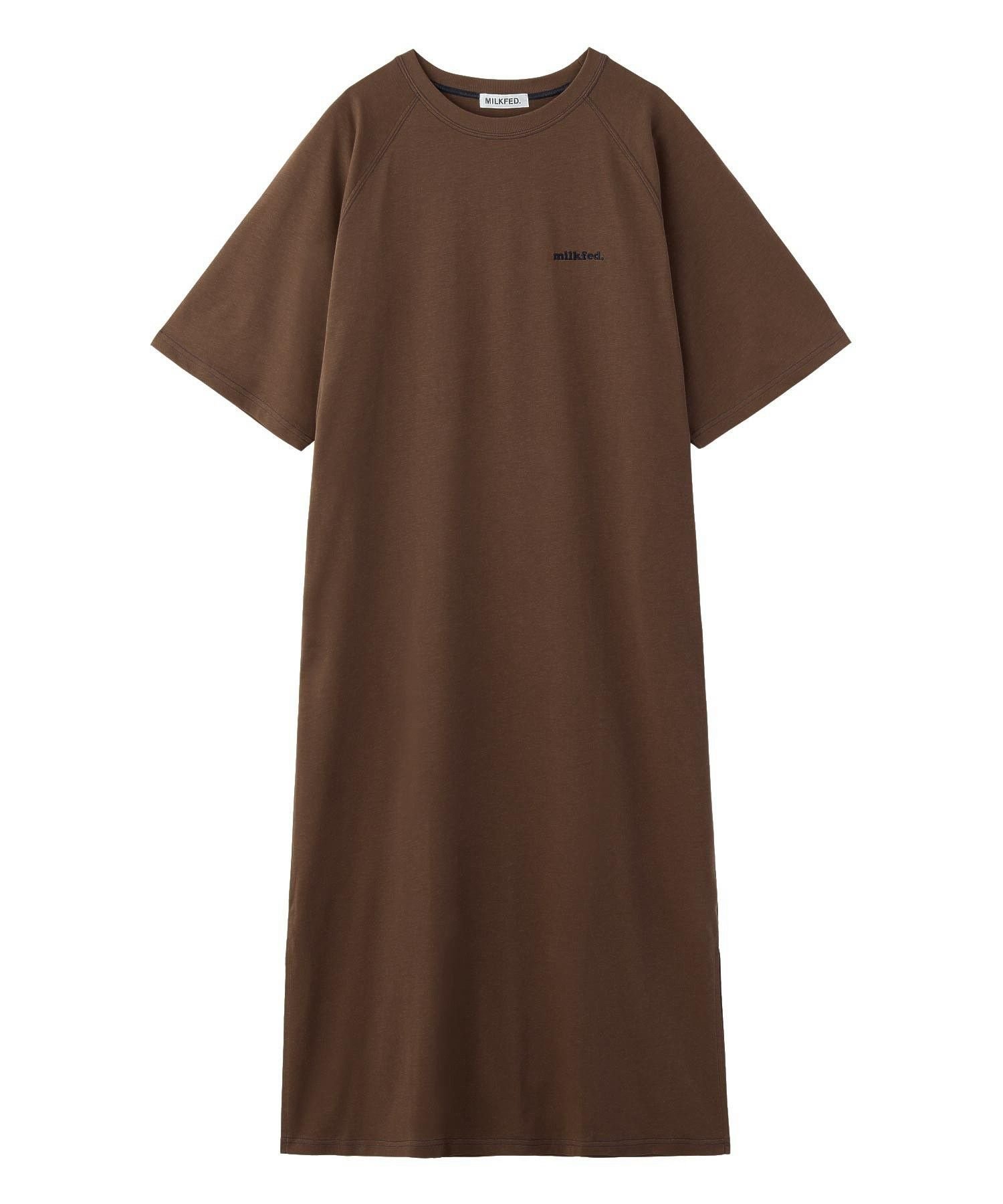 【ミルクフェド/MILKFED.】のRAGLAN STITCH DRESS 人気、トレンドファッション・服の通販 founy(ファニー) 　ファッション　Fashion　レディースファッション　Fashion for Women　ワンピース　Dresses　フォーマル・パーティードレス・結婚式用ドレス　Elegant & Casual Dresses　カットソー　Cut and Sewn Top　ストレート　Straight, Straight Cut　ポケット　Pocket, Pocket Detail　ワイド　Wide, Wide Fit　再入荷　Restock / Back in Stock　おすすめ　Recommended / Our Picks　夏　Summer　 other-1|ID: prp329100004833443 ipo3291000000035197749