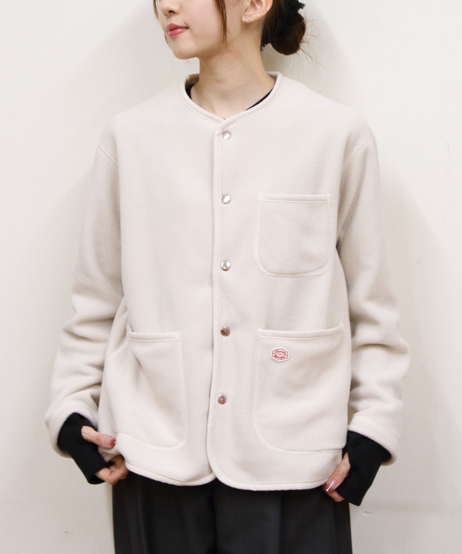 【ステップス/STEPS】のVincent et Mireille/VINCENT ET MIREILLE FLEECE CARDIGAN インテリア・キッズ・メンズ・レディースファッション・服の通販 founy(ファニー) 　ファッション　Fashion　レディースファッション　Fashion for Women　トップス・カットソー　Cut & Sew Tops　カーディガン・羽織り　Layered Style Cardigans　デニム　Denim, Jeans Material　冬　Winter / This Winter　WHITE|ID: prp329100004833447 ipo3291000000035197783