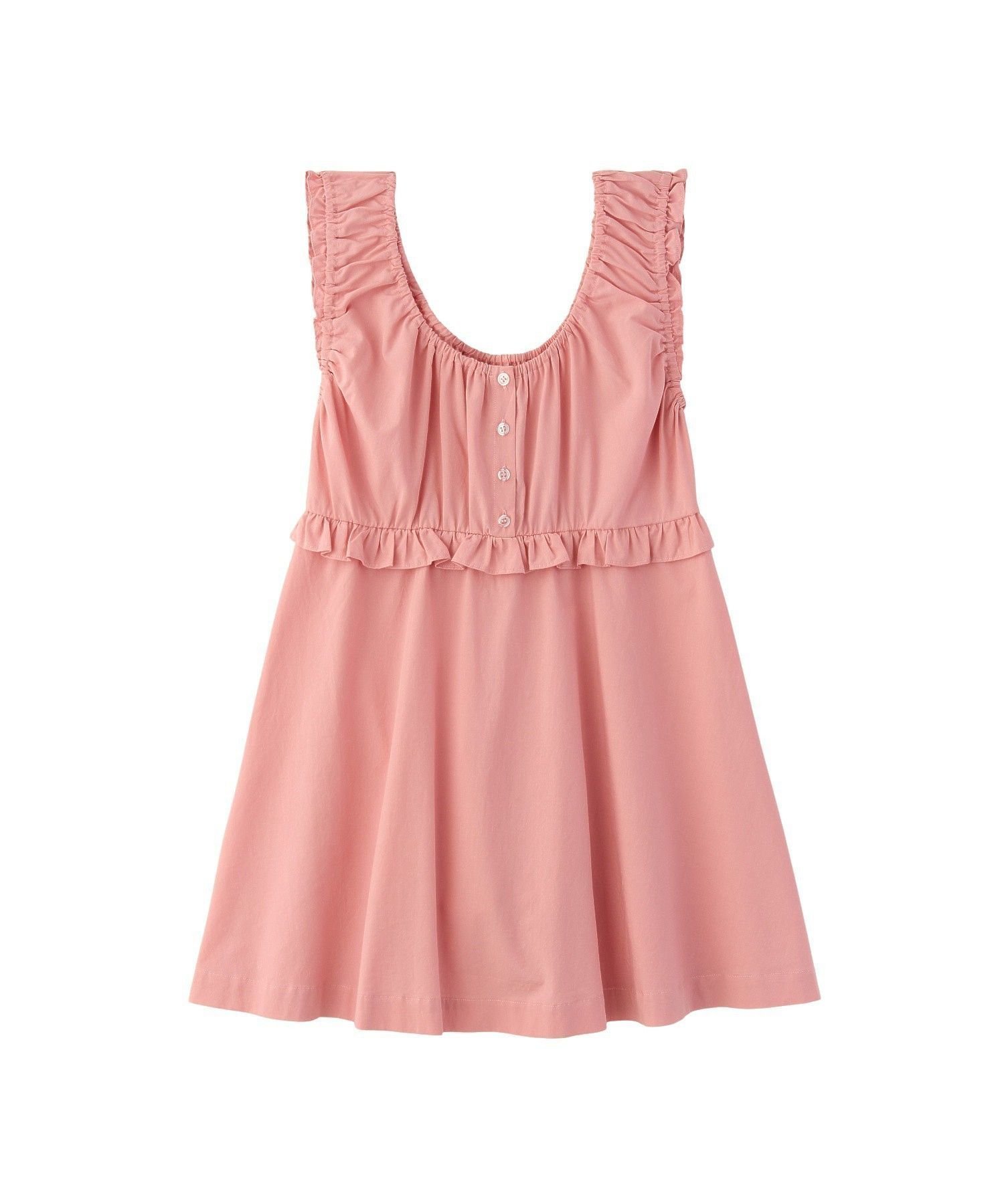 【ミルクフェド/MILKFED.】のRUFFLE GATHERED DRESS インテリア・キッズ・メンズ・レディースファッション・服の通販 founy(ファニー) 　ファッション　Fashion　レディースファッション　Fashion for Women　ワンピース　Dresses　フォーマル・パーティードレス・結婚式用ドレス　Elegant & Casual Dresses　ガーリー　Girly, Feminine Style　ギャザー　Gathered, Ruffled　セットアップ　Set-Up, Coordinated Outfit　チュニック　Tunic, Long Top　ドレス　Dress, One-Piece　フリル　Frill, Ruffle　再入荷　Restock / Back in Stock　おすすめ　Recommended / Our Picks　LtPINK|ID: prp329100004833448 ipo3291000000035197784