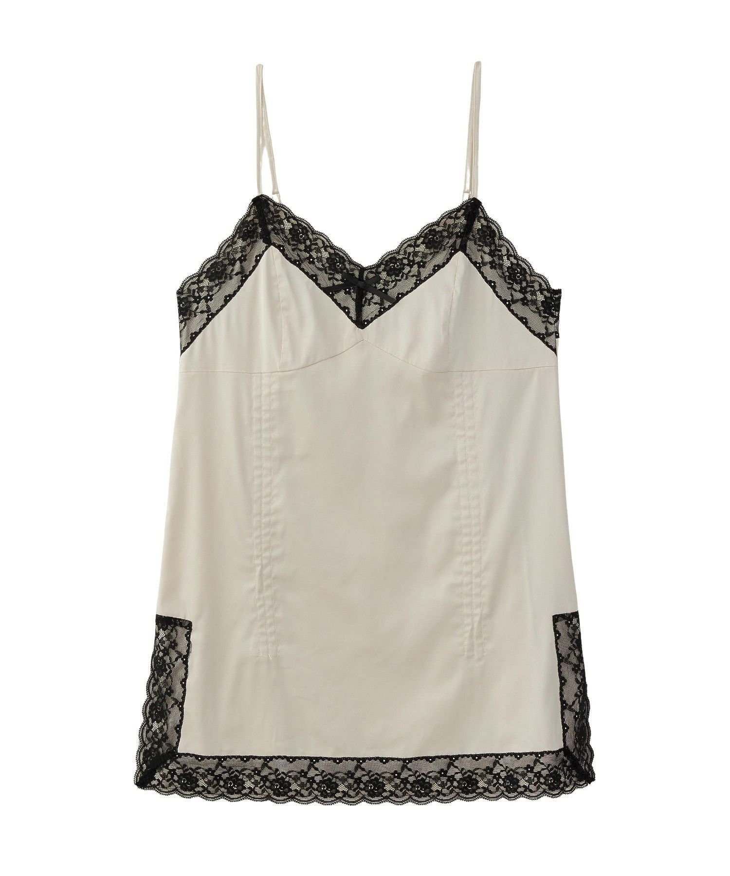 【ミルクフェド/MILKFED.】のGATHERED CAMISOLE インテリア・キッズ・メンズ・レディースファッション・服の通販 founy(ファニー) 　ファッション　Fashion　レディースファッション　Fashion for Women　キャミソール　Camisole, Spaghetti Strap Top　ギャザー　Gathered, Ruffled　サテン　Satin, Glossy Fabric　ショート　Short, Short Length　ソックス　Socks, Hosiery　トレンド　Trend, Trending Now　リボン　Ribbon, Bow　再入荷　Restock / Back in Stock　おすすめ　Recommended / Our Picks　OFF_WHITE|ID: prp329100004833449 ipo3291000000035197789