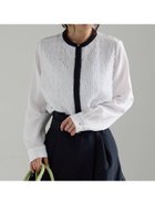 【テチチ/Te chichi】の【WEB限定カラーあり】フロントレースブラウス 人気、トレンドファッション・服の通販 founy(ファニー) ファッション Fashion レディースファッション Fashion for Women トップス・カットソー Cut & Sew Tops シャツ・ブラウス・オフィスカジュアル Elegant Blouses & Button-Ups インナー Innerwear デニム Denim, Jeans Material フロント Front, Front Design レース Lace, Lace Fabric ワイド Wide, Wide Fit 人気 Popular, Best Seller 切替 Switching, Contrast Panel thumbnail オフホワイト|ID: prp329100004833451 ipo3291000000035197798