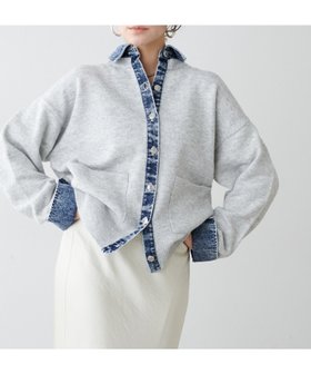 【ラルタ/LARUTA】のニット×デニムコンビネーションカーディガン 人気、トレンドファッション・服の通販 founy(ファニー) ファッション Fashion レディースファッション Fashion for Women トップス・カットソー Cut & Sew Tops ニット Knit Tops & Sweaters カーディガン・羽織り Layered Style Cardigans インナー Innerwear ウォッシュ Washed Finish カーディガン Cardigan, Knitwear サテン Satin, Glossy Fabric シルバー Silver, Metallic Silver シンプル Simple, Minimal スラックス Slacks, Dress Pants デニム Denim, Jeans Material ドッキング Docking, Mixed Material リラックス Relax, Relaxed Fit 再入荷 Restock / Back in Stock おすすめ Recommended / Our Picks 2026年 2026 |ID:prp329100004833455