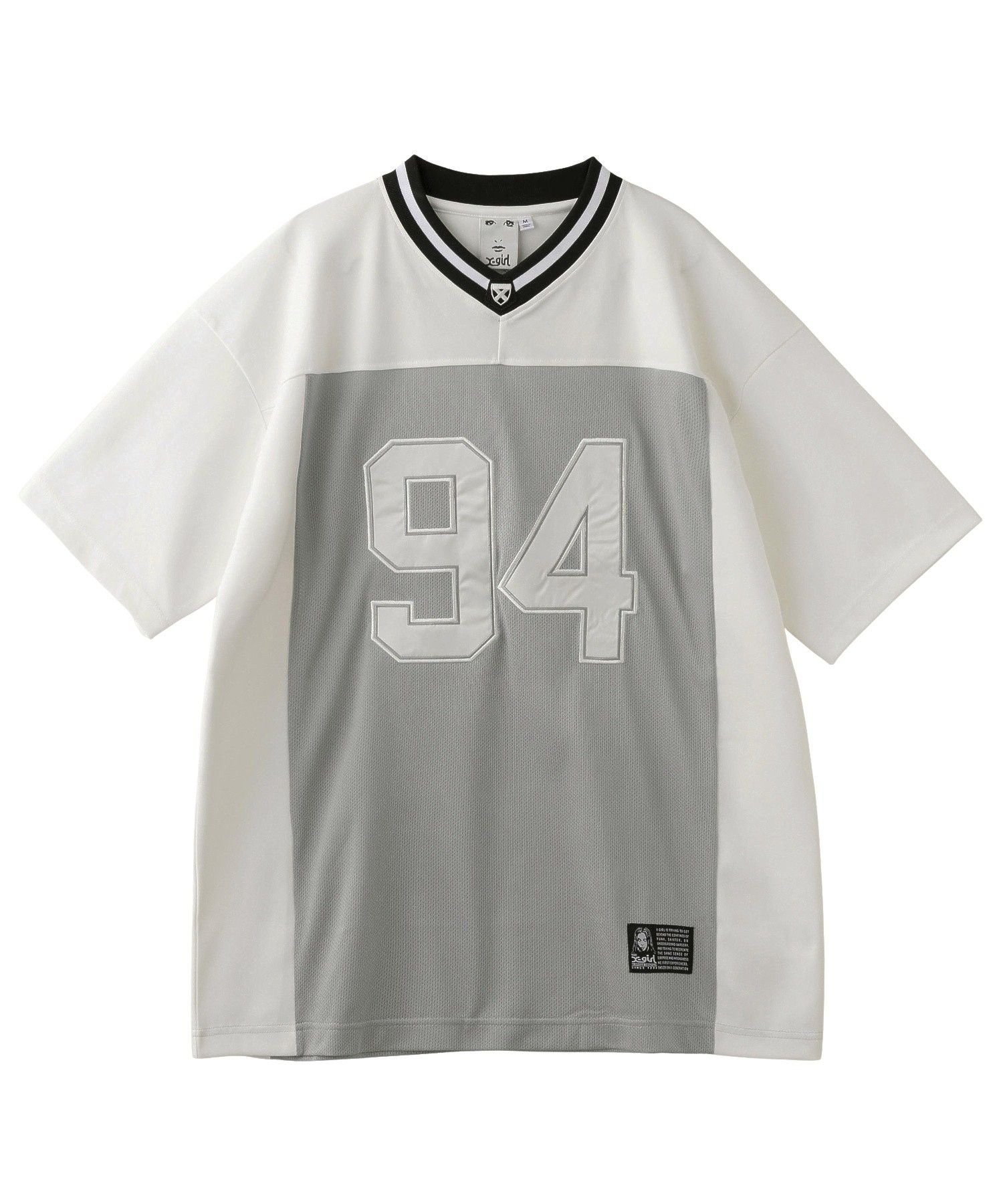 【エックスガール/X-girl】のFOOTBALL TEE DRESS X-girl インテリア・キッズ・メンズ・レディースファッション・服の通販 founy(ファニー) 　ファッション　Fashion　レディースファッション　Fashion for Women　ワンピース　Dresses　フォーマル・パーティードレス・結婚式用ドレス　Elegant & Casual Dresses　グラフィック　Graphic, Graphic Design　ビッグ　Big, Oversized　ミニスカート　Mini Skirt, Short Skirt　メッシュ　Mesh, Net Fabric　半袖　Short Sleeve, Half Sleeve　夏　Summer　春　Spring　S/S・春夏　SS, Spring/Summer, Warm Season　WHITE|ID: prp329100004833464 ipo3291000000035197894