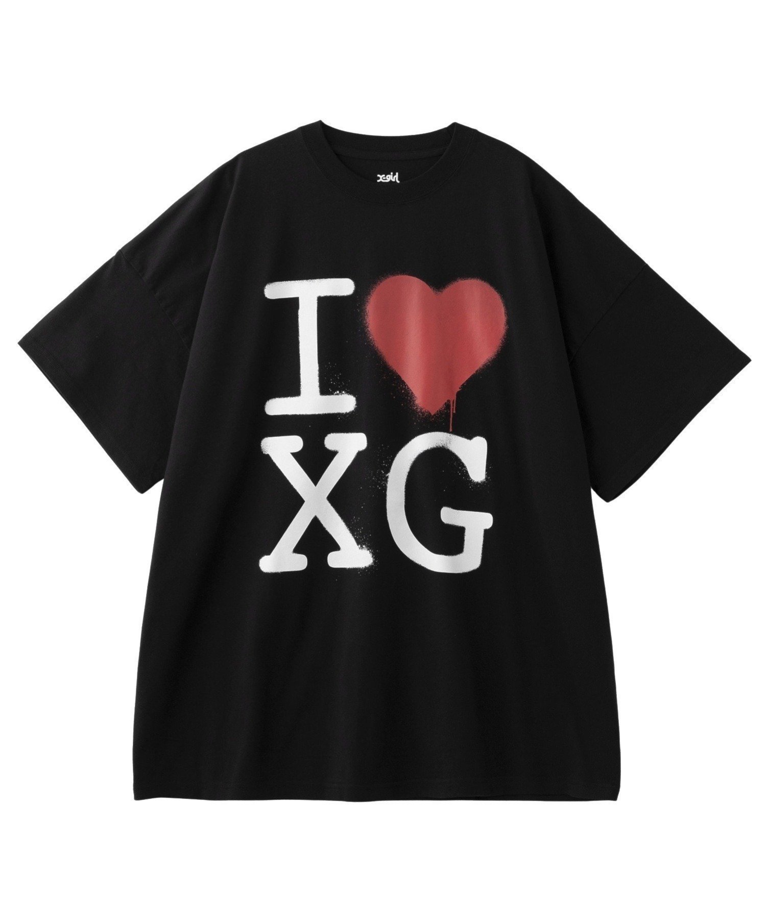 【エックスガール/X-girl】のSTENCIL I LOVE XG LOGO S/S BIG TEE DRESS インテリア・キッズ・メンズ・レディースファッション・服の通販 founy(ファニー) 　ファッション　Fashion　レディースファッション　Fashion for Women　ワンピース　Dresses　フォーマル・パーティードレス・結婚式用ドレス　Elegant & Casual Dresses　グラフィック　Graphic, Graphic Design　ビッグ　Big, Oversized　半袖　Short Sleeve, Half Sleeve　ルーズ　Loose, Oversized　S/S・春夏　SS, Spring/Summer, Warm Season　おすすめ　Recommended / Our Picks　夏　Summer　BLACK|ID: prp329100004833465 ipo3291000000035197904