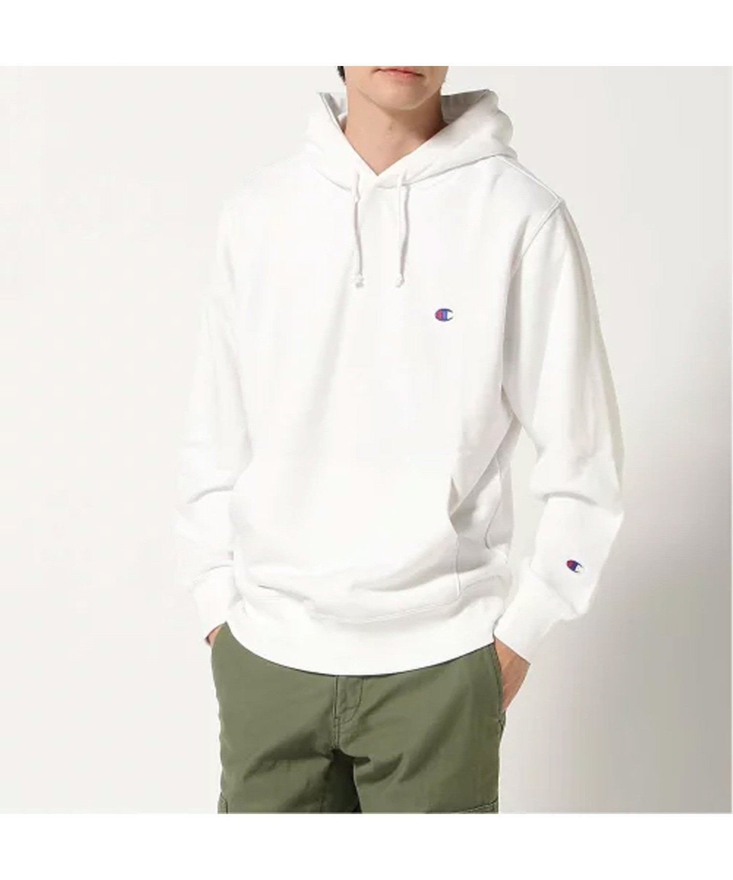 【ハンドサイン/HAND SIGN】のChampion/HOODED SWEATSHIRT インテリア・キッズ・メンズ・レディースファッション・服の通販 founy(ファニー) 　ファッション　Fashion　レディースファッション　Fashion for Women　トップス・カットソー　Cut & Sew Tops　シャツ・ブラウス・オフィスカジュアル　Elegant Blouses & Button-Ups　レディースパーカー・カジュアルフーディー　Casual Hoodies & Sweatshirts　ロングTシャツ・Tシャツ　Longline T-Shirts & Tees　スウェット・クルーネックトップス　Sweatshirts & Crewnecks / Relaxed Fit Sweat Tops　シンプル　Simple, Minimal　ボトム　Bottoms, Lower Wear　リラックス　Relax, Relaxed Fit　定番　Standard, Basic Item　ホワイト|ID: prp329100004833472 ipo3291000000035197954