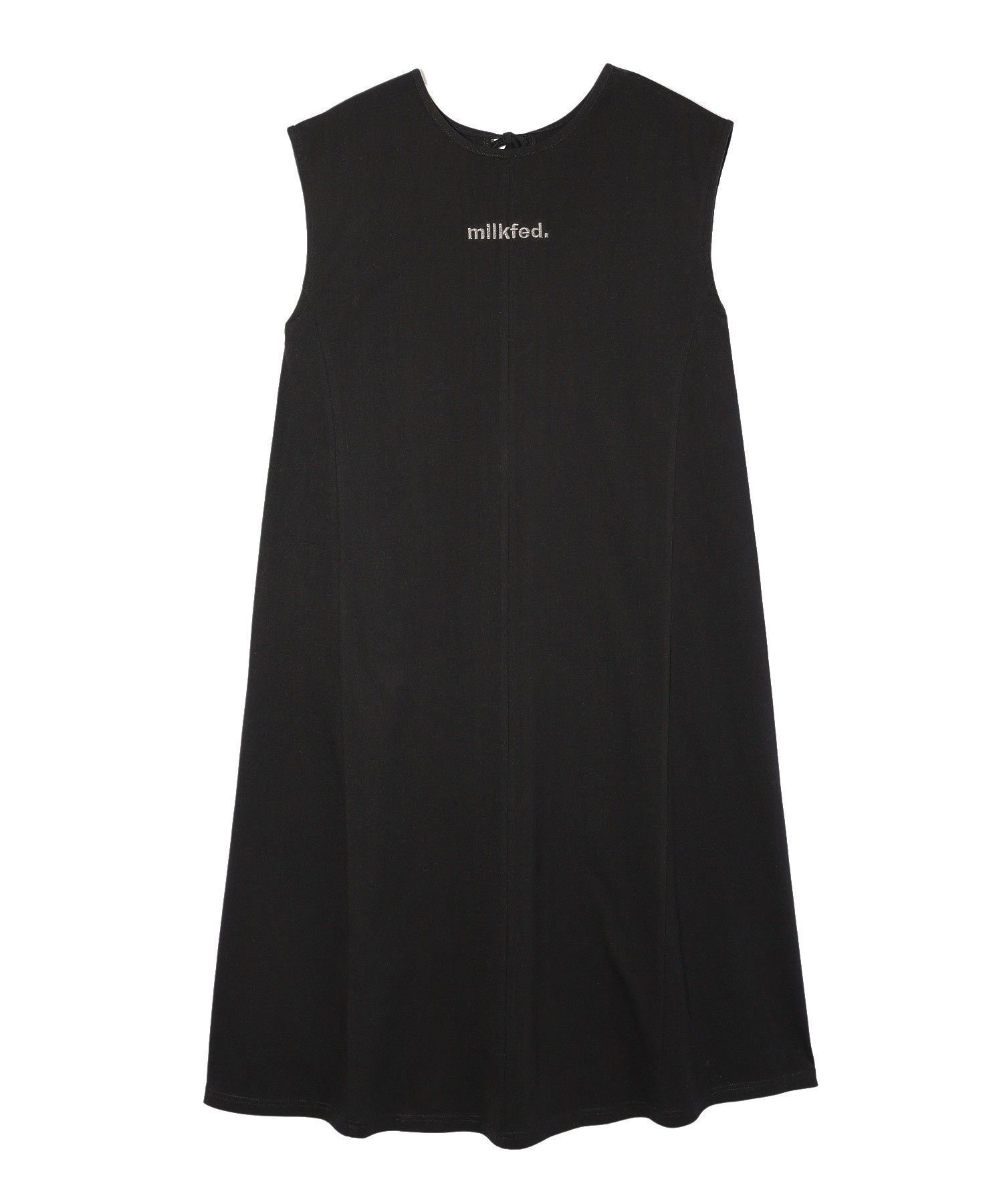 【ミルクフェド/MILKFED.】のSLEEVELSS LOGO DRESS 人気、トレンドファッション・服の通販 founy(ファニー) 　ファッション　Fashion　レディースファッション　Fashion for Women　トップス・カットソー　Cut & Sew Tops　ワンピース　Dresses　フォーマル・パーティードレス・結婚式用ドレス　Elegant & Casual Dresses　キャップ　Cap, Baseball Cap　切替　Switching, Contrast Panel　サングラス　Sunglasses, Shades　サンダル　Sandals, Summer Shoes　スニーカー　Sneakers, Trainers　ソックス　Socks, Hosiery　パターン　Pattern, Design Print　マキシ　Maxi, Full Length　リゾート　Resort, Vacation Style　ロング　Long, Long-Length　再入荷　Restock / Back in Stock　おすすめ　Recommended / Our Picks　 other-1|ID: prp329100004833474 ipo3291000000035197955