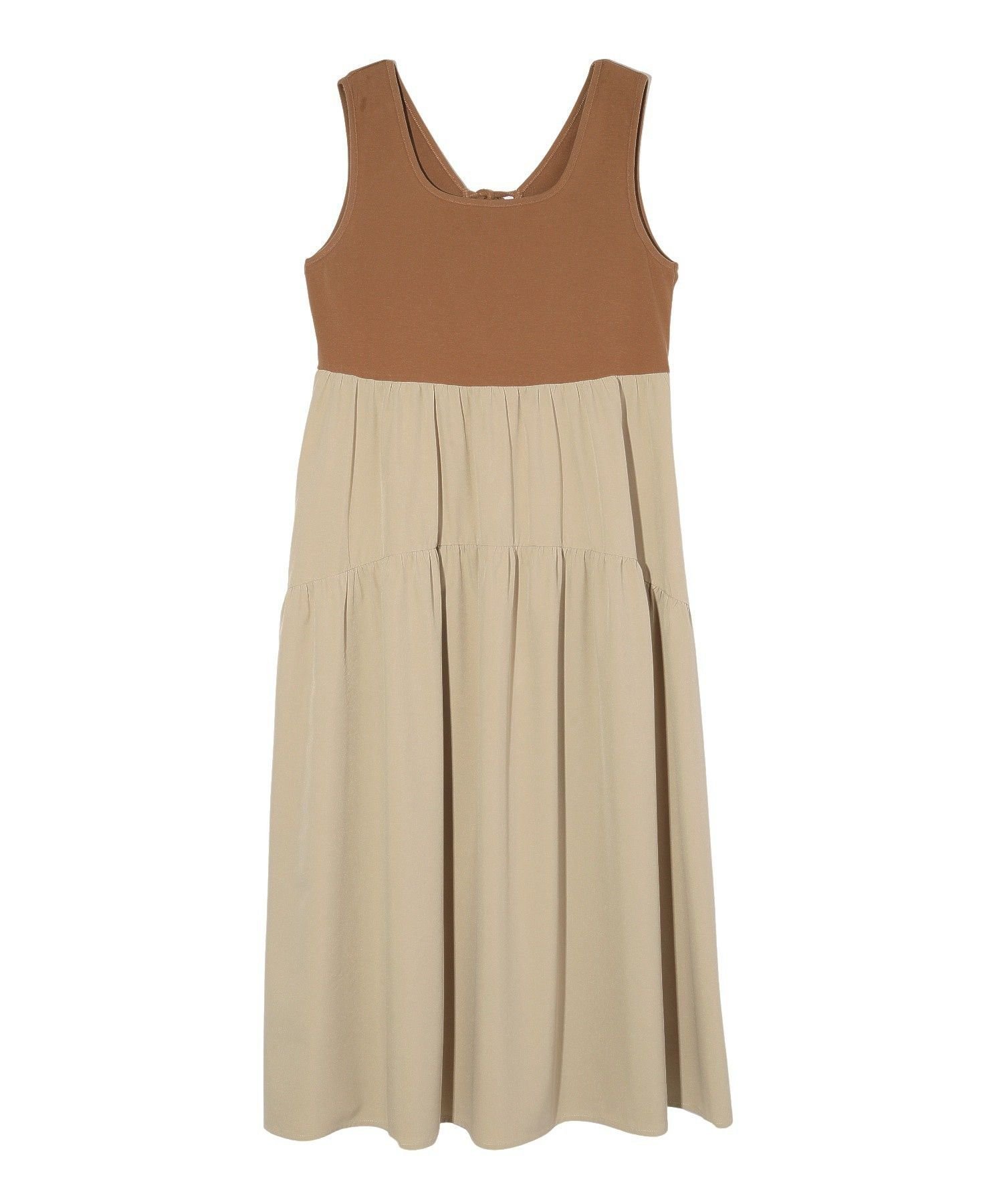 【ミルクフェド/MILKFED.】のTIERED FLARE DRESS インテリア・キッズ・メンズ・レディースファッション・服の通販 founy(ファニー) 　ファッション　Fashion　レディースファッション　Fashion for Women　ワンピース　Dresses　フォーマル・パーティードレス・結婚式用ドレス　Elegant & Casual Dresses　キャップ　Cap, Baseball Cap　サングラス　Sunglasses, Shades　サンダル　Sandals, Summer Shoes　スクエア　Square, Square Shape　スニーカー　Sneakers, Trainers　ソックス　Socks, Hosiery　フレアースカート　Flared Skirt, A-Line Skirt　リゾート　Resort, Vacation Style　楽ちん　Easy Fit, Comfortable　再入荷　Restock / Back in Stock　おすすめ　Recommended / Our Picks　BROWN|ID: prp329100004833489 ipo3291000000035198043