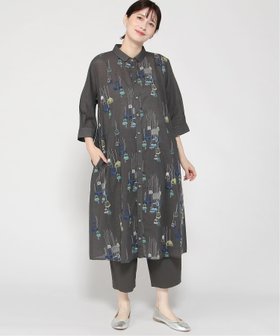 【スーパーハッカ/SUPER HAKKA】の先染めチェックメニーランプ刺繍シャツワンピース(前開き) 人気、トレンドファッション・服の通販 founy(ファニー) ファッション Fashion レディースファッション Fashion for Women ワンピース Dresses シャツワンピース / 1枚で着映えコーデ Shirt Dresses ウェーブ Wavy Pattern シャーリング Shirring, Ruched チェック Check, Plaid, Tartan フリンジ Fringe, Tassel ポケット Pocket, Pocket Detail ロング Long, Long-Length 羽織 Haori, Light Jacket |ID:prp329100004833492