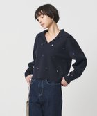 【ユナイテッドアローズ/UNITED ARROWS】のフラワー エンブロイダリー スキッパーニット 人気、トレンドファッション・服の通販 founy(ファニー) ファッション Fashion レディースファッション Fashion for Women トップス・カットソー Cut & Sew Tops ニット Knit Tops & Sweaters インナー Innerwear エンブロイダリー Embroidery Design カーディガン Cardigan, Knitwear スキッパー Skipper, Open Collar スパンコール Sequins, Sequin Embellishment タートルネック Turtleneck, High Neck フラワー Flower, Floral thumbnail NAVY|ID: prp329100004833501 ipo3291000000035198236