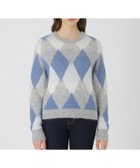 【ブルーレーベル クレストブリッジ/BLUE LABEL CRESTBRIDGE】のヘアリーアーガイルニット 人気、トレンドファッション・服の通販 founy(ファニー) ファッション Fashion レディースファッション Fashion for Women トップス・カットソー Cut & Sew Tops ニット Knit Tops & Sweaters ボックス Boxy, Box Shape リラックス Relax, Relaxed Fit エレガント 上品 Elegant thumbnail サックス|ID: prp329100004833503 ipo3291000000035198280