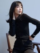 【アニュアンス/anuans】のリュクスビスコースニットカーディガン 人気、トレンドファッション・服の通販 founy(ファニー) ファッション Fashion レディースファッション Fashion for Women トップス・カットソー Cut & Sew Tops ニット Knit Tops & Sweaters カーディガン・羽織り Layered Style Cardigans コンパクト Compact, Small Size シルク Silk, 100% Silk シンプル Simple, Minimal フィット Fit, Slim Fit 再入荷 Restock / Back in Stock おすすめ Recommended / Our Picks thumbnail BLACK|ID: prp329100004833521 ipo3291000000036257941