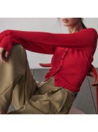 【アニュアンス/anuans】のリュクスビスコースニットカーディガン 人気、トレンドファッション・服の通販 founy(ファニー) ファッション Fashion レディースファッション Fashion for Women トップス・カットソー Cut & Sew Tops ニット Knit Tops & Sweaters カーディガン・羽織り Layered Style Cardigans コンパクト Compact, Small Size シルク Silk, 100% Silk シンプル Simple, Minimal フィット Fit, Slim Fit 再入荷 Restock / Back in Stock おすすめ Recommended / Our Picks thumbnail RED|ID: prp329100004833521 ipo3291000000036257942