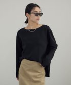 【サロン アダム エ ロペ/SALON adam et rope'】のトリアセボートリブブラウス / セットアップ対応 人気、トレンドファッション・服の通販 founy(ファニー) ファッション Fashion レディースファッション Fashion for Women トップス・カットソー Cut & Sew Tops シャツ・ブラウス・オフィスカジュアル Elegant Blouses & Button-Ups ストレッチ Stretch, Stretchy Fabric セットアップ Set-Up, Coordinated Outfit とろみ Fluid, Flowy Fabric デコルテ Décolleté, Neckline ヘムライン Hemline, Bottom Cut エレガント 上品 Elegant ビジネス 仕事 通勤 Business / Work / Commuting thumbnail ブラック(01)|ID: prp329100004833535 ipo3291000000035198888