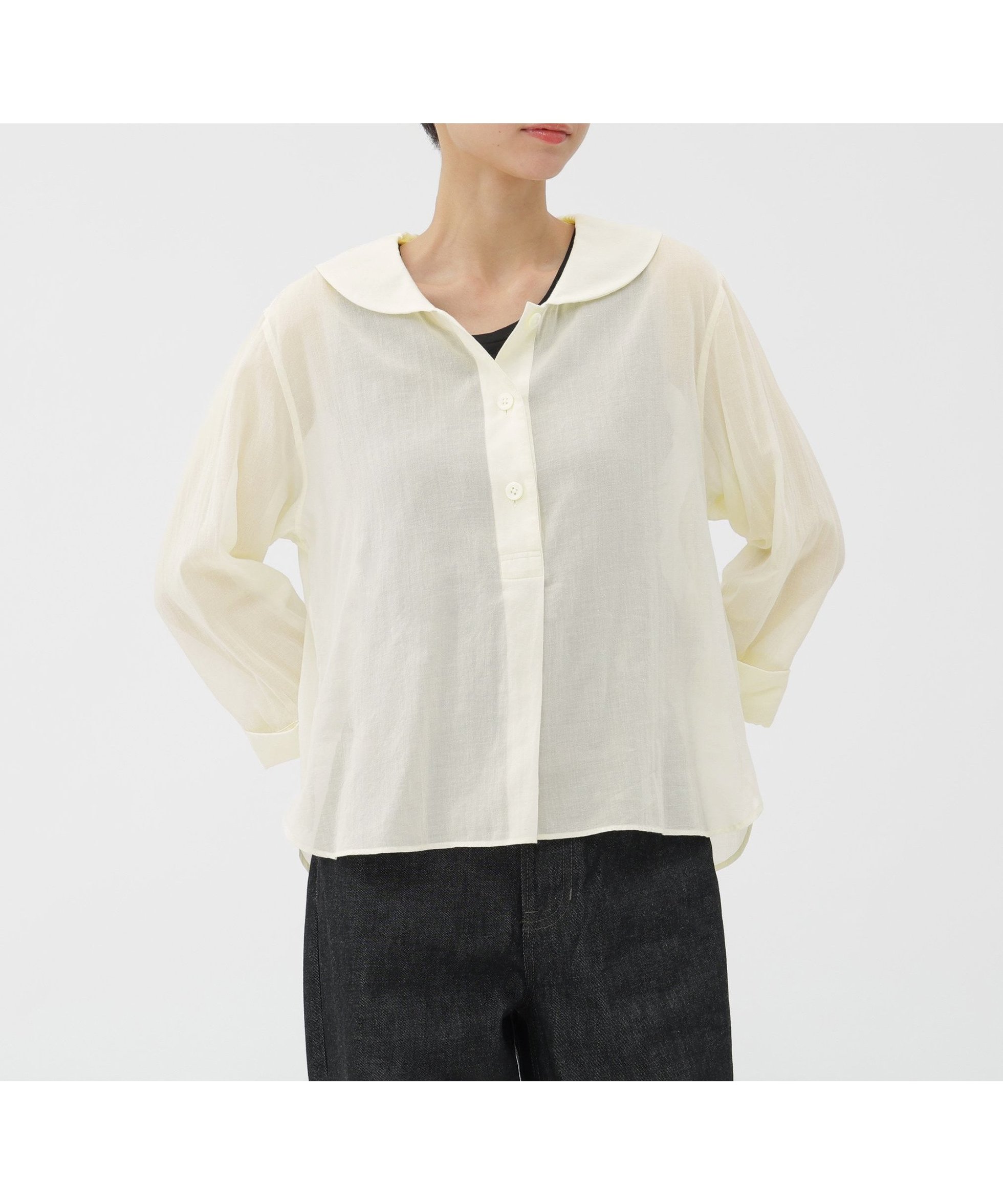 【マーガレットハウエル/MARGARET HOWELL】のCOTTON SILK CHIFFON SHIRT インテリア・キッズ・メンズ・レディースファッション・服の通販 founy(ファニー) ファッション Fashion レディースファッション Fashion for Women トップス・カットソー Cut & Sew Tops シャツ・ブラウス・オフィスカジュアル Elegant Blouses & Button-Ups シフォン Chiffon, Lightweight Fabric シルク Silk, 100% Silk シルケット Silket, Silky Cotton IVORY1|ID: prp329100004833545 ipo3291000000035199039