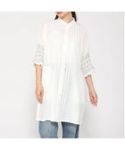 【スーパーハッカ/SUPER HAKKA】のコットンローンワッシャー シャーリングフローラルライン刺繍チュニックブラウス 人気、トレンドファッション・服の通販 founy(ファニー) ファッション Fashion レディースファッション Fashion for Women トップス・カットソー Cut & Sew Tops シャツ・ブラウス・オフィスカジュアル Elegant Blouses & Button-Ups シャーリング Shirring, Ruched チュニック Tunic, Long Top フラワー Flower, Floral ポケット Pocket, Pocket Detail モチーフ Motif, Design Theme レース Lace, Lace Fabric thumbnail オフホワイト|ID: prp329100004833548 ipo3291000000035199226