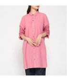 【スーパーハッカ/SUPER HAKKA】のコットンローンワッシャー シャーリングフローラルライン刺繍チュニックブラウス 人気、トレンドファッション・服の通販 founy(ファニー) ファッション Fashion レディースファッション Fashion for Women トップス・カットソー Cut & Sew Tops シャツ・ブラウス・オフィスカジュアル Elegant Blouses & Button-Ups シャーリング Shirring, Ruched チュニック Tunic, Long Top フラワー Flower, Floral ポケット Pocket, Pocket Detail モチーフ Motif, Design Theme レース Lace, Lace Fabric thumbnail ピンク|ID: prp329100004833548 ipo3291000000035199227