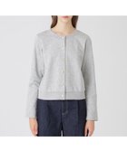 【ブルーレーベル クレストブリッジ/BLUE LABEL CRESTBRIDGE】のコンパクトソフト裏毛カーディガン 人気、トレンドファッション・服の通販 founy(ファニー) ファッション Fashion レディースファッション Fashion for Women トップス・カットソー Cut & Sew Tops カーディガン・羽織り Layered Style Cardigans カーディガン Cardigan, Knitwear コンパクト Compact, Small Size ドット Polka Dot, Dot Pattern ロング Long, Long-Length thumbnail グレー|ID: prp329100004833551 ipo3291000000035199320
