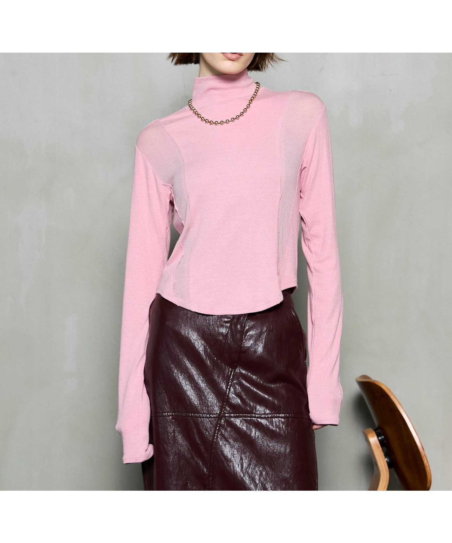 【メゾンスペシャル/MAISON SPECIAL】のエンジェルウールタートルネックカットソー インテリア・キッズ・メンズ・レディースファッション・服の通販 founy(ファニー) 　ファッション　Fashion　レディースファッション　Fashion for Women　トップス・カットソー　Cut & Sew Tops　カットソー・ベーシックTシャツ　Cut-and-Sewn Tops / Stretch Tees & Basics　タートルネック・ハイネックトップス　Turtlenecks & High-Neck Tops　インナー　Innerwear　カットソー　Cut and Sewn Top　コルセット　Corset, Bustier　コンパクト　Compact, Small Size　ジャケット　Jacket, Outerwear　ヘムライン　Hemline, Bottom Cut　PNK|ID: prp329100004833573 ipo3291000000035199799