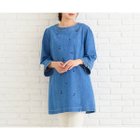 【ローズティアラ/Rose Tiara】の【伸縮性◎】サクランボ刺繍デニムチュニック 人気、トレンドファッション・服の通販 founy(ファニー) ファッション Fashion レディースファッション Fashion for Women トップス・カットソー Cut & Sew Tops コンパクト Compact, Small Size ストレート Straight, Straight Cut チュニック Tunic, Long Top デニム Denim, Jeans Material フェミニン Feminine, Girly フレア Flare, Flared フロント Front, Front Design ポケット Pocket, Pocket Detail リボン Ribbon, Bow 夏 Summer 春 Spring S/S・春夏 SS, Spring/Summer, Warm Season thumbnail ダークブルー|ID: prp329100004833583 ipo3291000000035199880