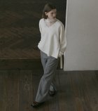 【ルシェル ブルー/LE CIEL BLEU】のウールカシミアVネックニット / Wool Cashmere V Neck Knit 人気、トレンドファッション・服の通販 founy(ファニー) ファッション Fashion レディースファッション Fashion for Women トップス・カットソー Cut & Sew Tops ニット Knit Tops & Sweaters Vネックトップス V-Neck Tops / V-Cut Neckline Shirts スリット Slit, Slit Detail セーター Sweater, Knitwear ターコイズ Turquoise, Blue-Green ベーシック Basic, Essential ラップ Wrap, Wrap Design リボン Ribbon, Bow 人気 Popular, Best Seller A/W・秋冬 Autumn/Winter thumbnail オフホワイト|ID: prp329100004833591 ipo3291000000035199964