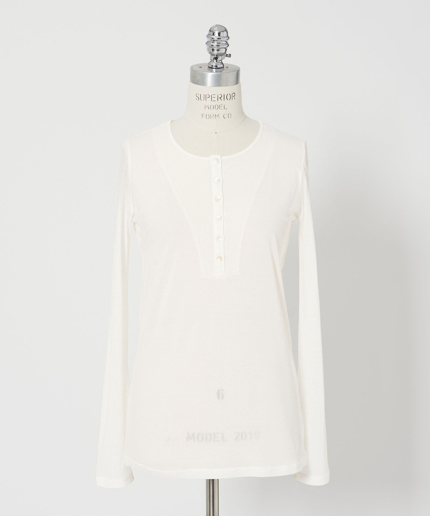 【ユナイテッドアローズ/UNITED ARROWS】のconte コットン シアー ヘンリーネック カットソー インテリア・キッズ・メンズ・レディースファッション・服の通販 founy(ファニー) 　ファッション　Fashion　レディースファッション　Fashion for Women　トップス・カットソー　Cut & Sew Tops　カットソー・ベーシックTシャツ　Cut-and-Sewn Tops / Stretch Tees & Basics　カットソー　Cut and Sewn Top　シアー　Sheer, See-Through　WHITE|ID: prp329100004833593 ipo3291000000035199976