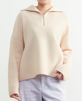 【ソフィット/Soffitto】の【A_/エース】ウールジッププルオーバー 人気、トレンドファッション・服の通販 founy(ファニー) ファッション Fashion レディースファッション Fashion for Women トップス・カットソー Cut & Sew Tops カジュアルプルオーバー・ニットトップス Pullovers & Knit Tops / Casual Pullovers リラックス Relax, Relaxed Fit 冬 Winter / This Winter 畦 Ribbed Knit |ID:prp329100004833595