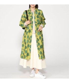 【スーパーハッカ/SUPER HAKKA】のSUPER HAKKA×マツモトヨーコ コットン先染めシャンブレー「冬から春へ」/「春の野にて」プリントワンピース(前開き) 人気、トレンドファッション・服の通販 founy(ファニー) ファッション Fashion レディースファッション Fashion for Women ワンピース Dresses シャンブレー Chambray, Denim-Like Fabric プリント Print, Printed Pattern 冬 Winter / This Winter 春 Spring |ID:prp329100004833600