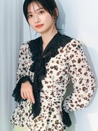 【リリーブラウン/Lily Brown】のバイカラーフラワープリントボウタイブラウス 人気、トレンドファッション・服の通販 founy(ファニー) ファッション Fashion レディースファッション Fashion for Women トップス・カットソー Cut & Sew Tops シャツ・ブラウス・オフィスカジュアル Elegant Blouses & Button-Ups 花柄・フラワープリント・モチーフ Floral Prints & Motifs / Flower Pattern Tops インナーキャミ Inner Camisole クラシカル Classical, Vintage-Inspired シフォン Chiffon, Lightweight Fabric スマート Smart, Elegant ドット Polka Dot, Dot Pattern ヒョウ Leopard, Animal Print フラワー Flower, Floral プリント Print, Printed Pattern モチーフ Motif, Design Theme ラッフル Ruffle, Frill エレガント 上品 Elegant thumbnail BEG[037]|ID: prp329100004833609 ipo3291000000035200077