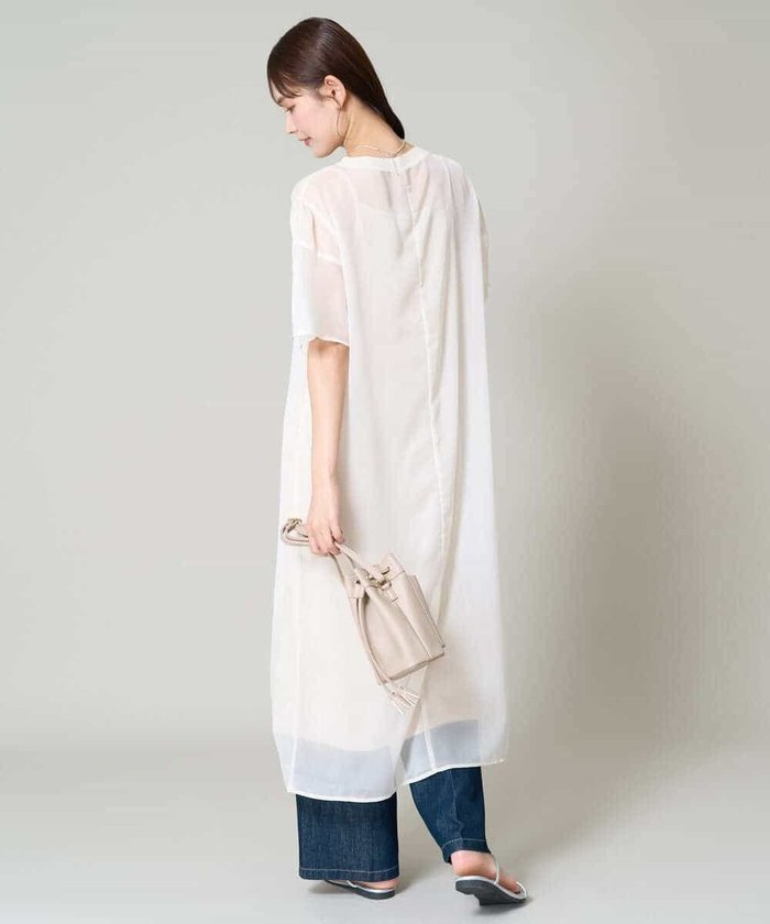 【アー ヴェー ヴェー/a.v.v】の【洗濯機で洗える】袖スリットシアーワンピース インテリア・キッズ・メンズ・レディースファッション・服の通販 founy(ファニー) https://founy.com/ ファッション Fashion レディースファッション Fashion for Women ワンピース Dresses おすすめ Recommended / Our Picks インナー Innerwear シアー Sheer, See-Through シンプル Simple, Minimal スラックス Slacks, Dress Pants デニム Denim, Jeans Material ベーシック Basic, Essential ボックス Boxy, Box Shape 再入荷 Restock / Back in Stock 洗える Machine Washable |ID: prp329100004833616 ipo3291000000035200177