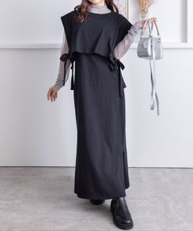 【クリア/clear】のタンクカットソーワンピース ノースリーブトップス シアーインナーセット 人気、トレンドファッション・服の通販 founy(ファニー) ファッション Fashion レディースファッション Fashion for Women ワンピース Dresses ショート Short, Short Length ジャケット Jacket, Outerwear スウェット / スエット Sweatshirt, Sweatwear スリット Slit, Slit Detail デニム Denim, Jeans Material |ID:prp329100004833618