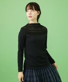 【ホコモモラ/Jocomomola】のベアスムースレース切り替えカットソー 人気、トレンドファッション・服の通販 founy(ファニー) ファッション Fashion レディースファッション Fashion for Women トップス・カットソー Cut & Sew Tops カットソー・ベーシックTシャツ Cut-and-Sewn Tops / Stretch Tees & Basics なめらか Smooth, Silky Texture インナー Innerwear カットソー Cut and Sewn Top ストレッチ Stretch, Stretchy Fabric ハイネック High Neck, Mock Neck フィット Fit, Slim Fit ヨーク Yoke, Yoke Design レース Lace, Lace Fabric エレガント 上品 Elegant thumbnail ブラック|ID: prp329100004833645 ipo3291000000035200657