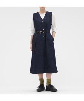【マーガレットハウエル/MARGARET HOWELL】のCANTON LIGHT DENIM DRESS 人気、トレンドファッション・服の通販 founy(ファニー) ファッション Fashion レディースファッション Fashion for Women ワンピース Dresses フォーマル・パーティードレス・結婚式用ドレス Elegant & Casual Dresses デニム Denim, Jeans Material ドレス Dress, One-Piece ネップ Nepp, Slub Yarn フレア Flare, Flared ループ Loop, Loop Knit ワーク Workwear, Utility Style ヴィンテージ Vintage Style |ID:prp329100004833654