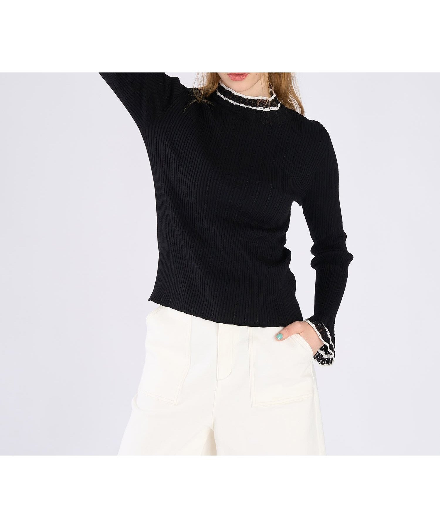 【アニエスベー ファム/agnes b. FEMME】のコットン オープンワーク ニット プルオーバー インテリア・キッズ・メンズ・レディースファッション・服の通販 founy(ファニー) ファッション Fashion レディースファッション Fashion for Women トップス・カットソー Cut & Sew Tops ニット Knit Tops & Sweaters カジュアルプルオーバー・ニットトップス Pullovers & Knit Tops / Casual Pullovers インナー Innerwear クラシカル Classical, Vintage-Inspired モダン Modern, Contemporary レース Lace, Lace Fabric ワーク Workwear, Utility Style 透かし Cut-Out, Lacework ブラック|ID: prp329100004833668 ipo3291000000035200842