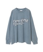 【コンバーストウキョウ/CONVERSE TOKYO】のLOGO PRINT HOTFIX LONGSLEEVE TEE 人気、トレンドファッション・服の通販 founy(ファニー) ファッション Fashion レディースファッション Fashion for Women トップス・カットソー Cut & Sew Tops ヴィンテージ Vintage Style カーゴパンツ Cargo Pants, Utility Pants シンプル Simple, Minimal ストーン Stone, Gem-Like デニム Denim, Jeans Material パウダー Powder, Soft Tone プリント Print, Printed Pattern モチーフ Motif, Design Theme リラックス Relax, Relaxed Fit thumbnail ブルー|ID: prp329100004833693 ipo3291000000035201282