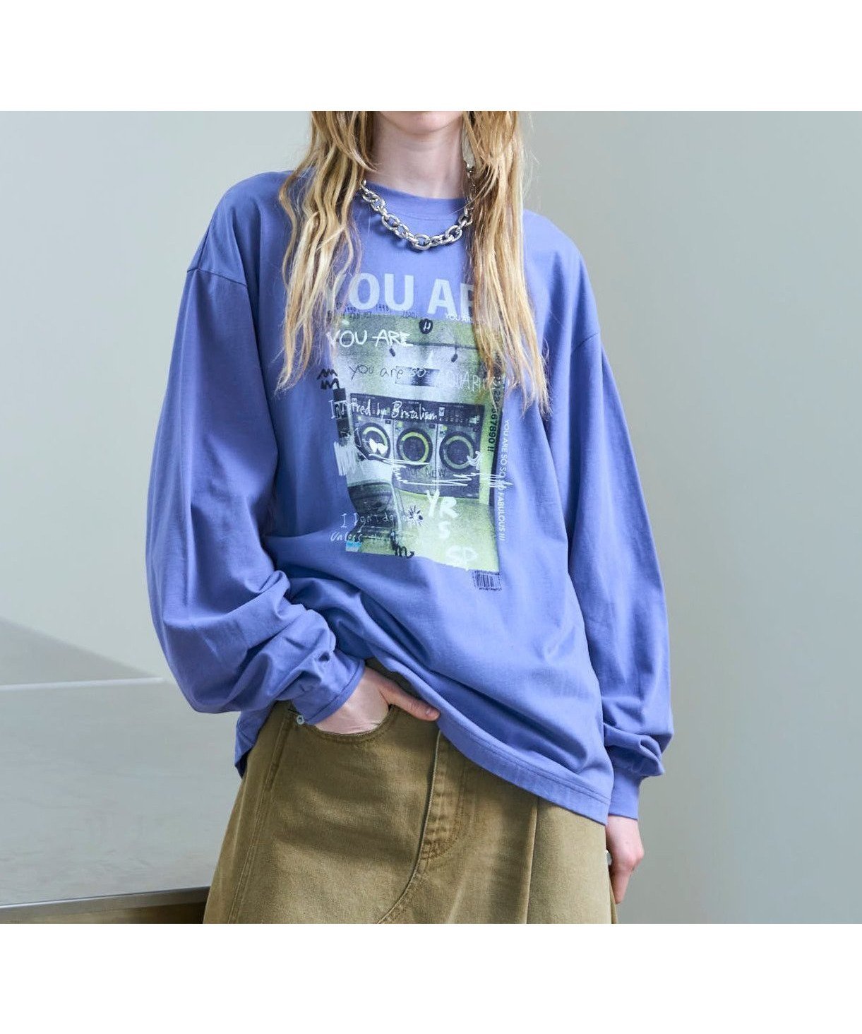 【メゾンスペシャル/MAISON SPECIAL】のLaundry Photo Long Sleeve T-shirt インテリア・キッズ・メンズ・レディースファッション・服の通販 founy(ファニー) 　ファッション　Fashion　レディースファッション　Fashion for Women　トップス・カットソー　Cut & Sew Tops　シャツ・ブラウス・オフィスカジュアル　Elegant Blouses & Button-Ups　ロングTシャツ・Tシャツ　Longline T-Shirts & Tees　インナー　Innerwear　カーゴパンツ　Cargo Pants, Utility Pants　グラフィック　Graphic, Graphic Design　スリーブ　Sleeve, Long Sleeve / Short Sleeve　デニム　Denim, Jeans Material　ピーチ　Peach, Soft Touch　フロント　Front, Front Design　プリント　Print, Printed Pattern　ロング　Long, Long-Length　A/W・秋冬　Autumn/Winter　PPL|ID: prp329100004833697 ipo3291000000035201330