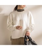 【ロートレ アモン/LAUTRE AMONT】の【WEB限定】《暖色美》裏起毛クルーネックトップス≪手洗い≫ 人気、トレンドファッション・服の通販 founy(ファニー) ファッション Fashion レディースファッション Fashion for Women トップス・カットソー Cut & Sew Tops インナー Innerwear シンプル Simple, Minimal スウェット / スエット Sweatshirt, Sweatwear ネックレス Necklace, Pendant Necklace 冬 Winter / This Winter A/W・秋冬 Autumn/Winter エレガント 上品 Elegant thumbnail ホワイト|ID: prp329100004833698 ipo3291000000035201338