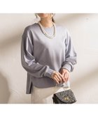 【ロートレ アモン/LAUTRE AMONT】の【WEB限定】《暖色美》裏起毛クルーネックトップス≪手洗い≫ 人気、トレンドファッション・服の通販 founy(ファニー) ファッション Fashion レディースファッション Fashion for Women トップス・カットソー Cut & Sew Tops インナー Innerwear シンプル Simple, Minimal スウェット / スエット Sweatshirt, Sweatwear ネックレス Necklace, Pendant Necklace 冬 Winter / This Winter A/W・秋冬 Autumn/Winter エレガント 上品 Elegant thumbnail ブルー|ID: prp329100004833698 ipo3291000000035201341