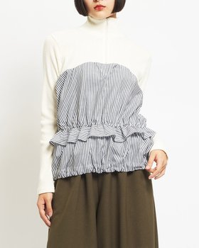 【ゴム/gomme】のスクイーズプルオーバー 人気、トレンドファッション・服の通販 founy(ファニー) ファッション Fashion レディースファッション Fashion for Women トップス・カットソー Cut & Sew Tops カジュアルプルオーバー・ニットトップス Pullovers & Knit Tops / Casual Pullovers カットソー Cut and Sewn Top シャーリング Shirring, Ruched タイトスカート Pencil Skirt, Tight Skirt ドレープ Drape, Draping Fabric ハイネック High Neck, Mock Neck フィット Fit, Slim Fit ポケット Pocket, Pocket Detail リブニット Rib Knit, Ribbed Knit ワイド Wide, Wide Fit |ID:prp329100004833864