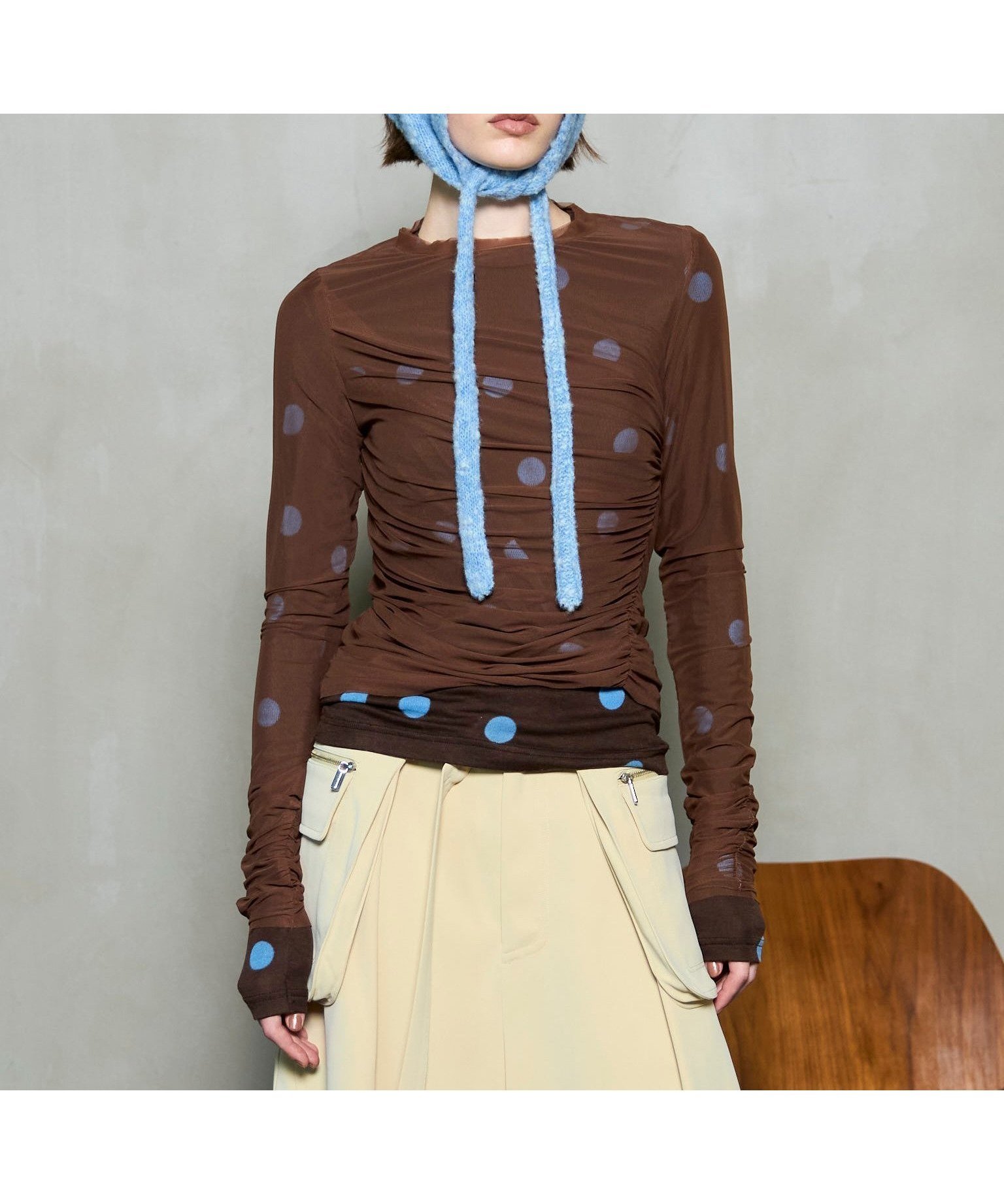 【メゾンスペシャル/MAISON SPECIAL】のシアードットレイヤードトップス インテリア・キッズ・メンズ・レディースファッション・服の通販 founy(ファニー) 　ファッション　Fashion　レディースファッション　Fashion for Women　トップス・カットソー　Cut & Sew Tops　オケージョン　Occasion Wear　カットソー　Cut and Sewn Top　スラックス　Slacks, Dress Pants　デニム　Denim, Jeans Material　トレンド　Trend, Trending Now　ドット　Polka Dot, Dot Pattern　フィット　Fit, Slim Fit　プリント　Print, Printed Pattern　メッシュ　Mesh, Net Fabric　BRN|ID: prp329100004833877 ipo3291000000035204324