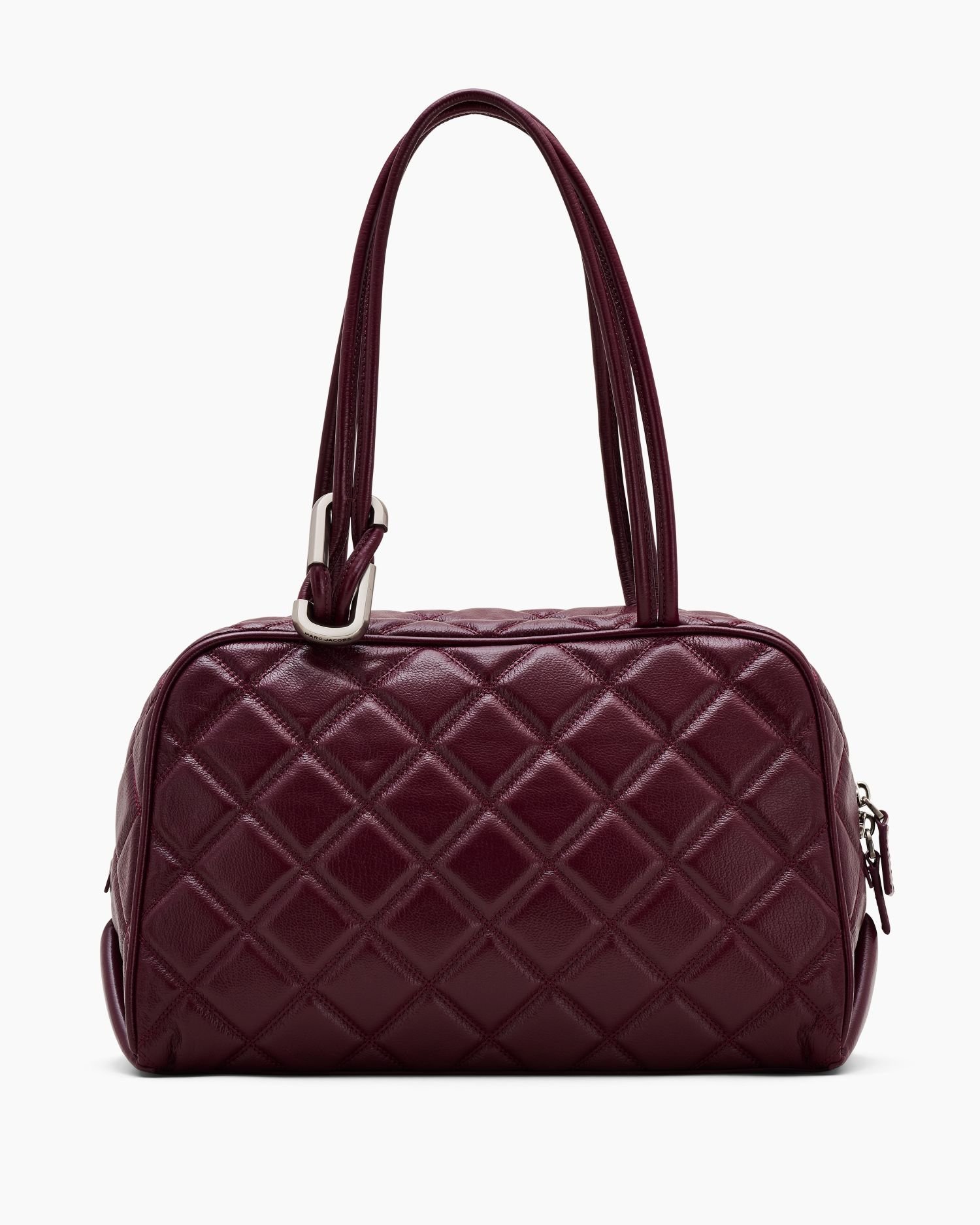 【マーク ジェイコブス/MARC JACOBS】の【公式】QUILTED LEATHER DUAL BAG/キルティング デュアル バッグ サッチェル インテリア・キッズ・メンズ・レディースファッション・服の通販 founy(ファニー) 　ファッション　Fashion　レディースファッション　Fashion for Women　なめらか　Smooth, Silky Texture　キルティング　Quilted, Quilting　クラシカル　Classical, Vintage-Inspired　ポケット　Pocket, Pocket Detail　DARK PLUM|ID: prp329100004833896 ipo3291000000035204534