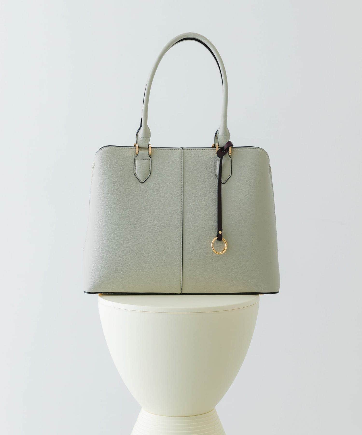 【ロデスコ/RODE SKO / URBAN RESEARCH】のセンターステッチトートバッグ インテリア・キッズ・メンズ・レディースファッション・服の通販 founy(ファニー) 　ファッション　Fashion　レディースファッション　Fashion for Women　バッグ　Bags　おすすめ　Recommended / Our Picks　チャーム　Charm, Pendant　デニム　Denim, Jeans Material　ベーシック　Basic, Essential　ビジネス 仕事 通勤　Business / Work / Commuting　LIGHT GRAY|ID: prp329100004833925 ipo3291000000035205062